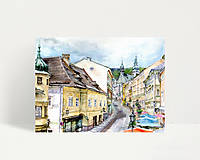 Grafika - Fine Art Print "Banská Štiavnica" - 13614435_