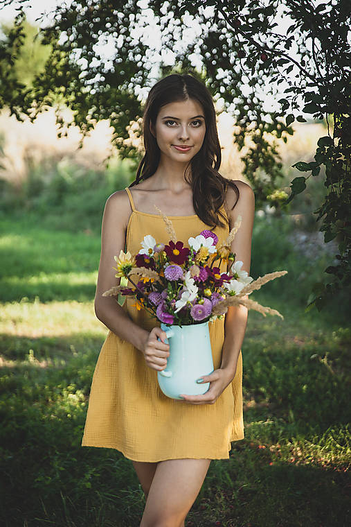 Topy, tričká, tielka - Top Imani (Žltá) - 13615891_