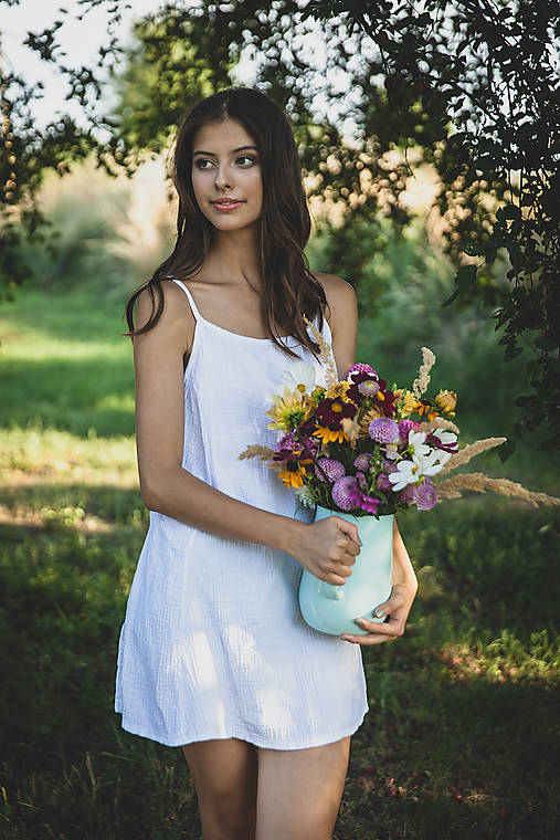 Topy, tričká, tielka - Top Imani (Biela) - 13615893_