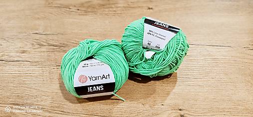 Galantéria - Yarn Art - Jeans (60 zelená) - 13617093_
