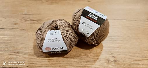 Galantéria - Yarn Art - Jeans (71 svetlohnedá) - 13617094_