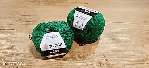 Galantéria - Yarn Art - Jeans (52 zelená) - 13617081_