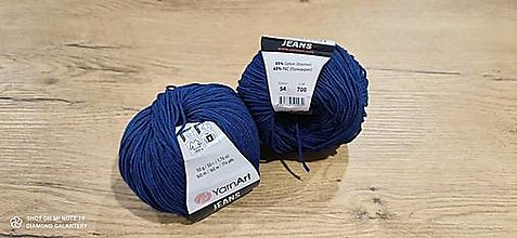 Galantéria - Yarn Art - Jeans (54 tmavá modrá) - 13617087_