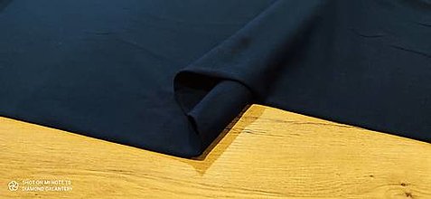 Textil - Teplákovina - cena za 10 cm (Modrá) - 13619588_