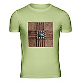 Pánske oblečenie - Tričko pánské zelené Uprostřed siločar - 13618778_