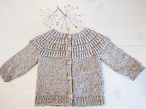Detské oblečenie - Tweedový svetrík 100% prírodný - 13617571_