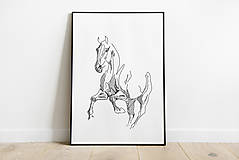 Grafika - print - Kôň v pohybe 3 - 13622184_