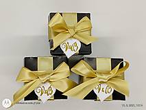 Krabičky na darčeky pre hostí (Čierna)