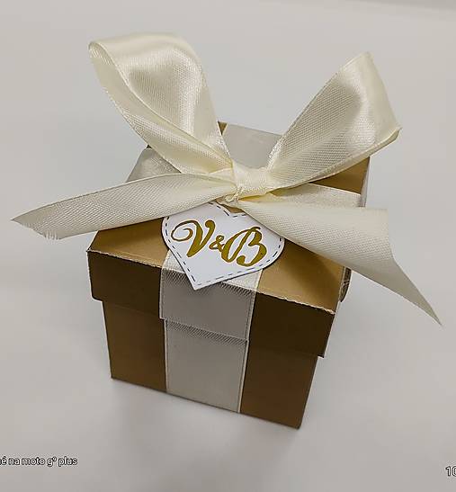 Krabičky na darčeky pre hostí (Zlatá)