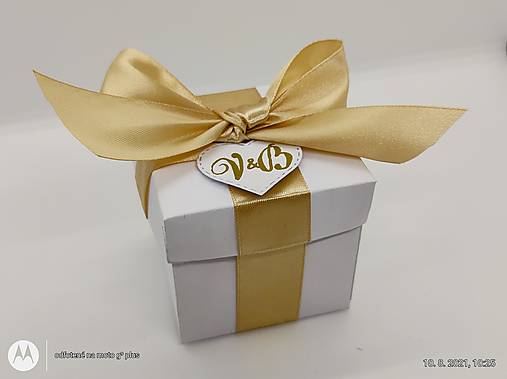 Krabičky na darčeky pre hostí (Zlatá)