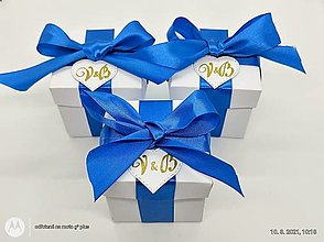 Darčeky pre svadobčanov - Krabičky na darčeky pre hostí (Biela) - 13620562_