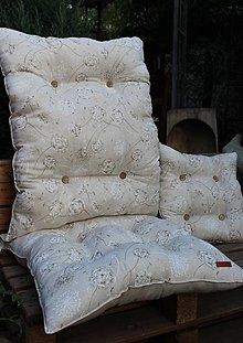 Úžitkový textil - Podsedáky na záhradné stoličky Púpavy - 13624872_