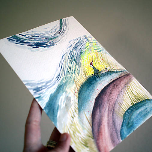 Po daždi kamaráti/ originál kresba