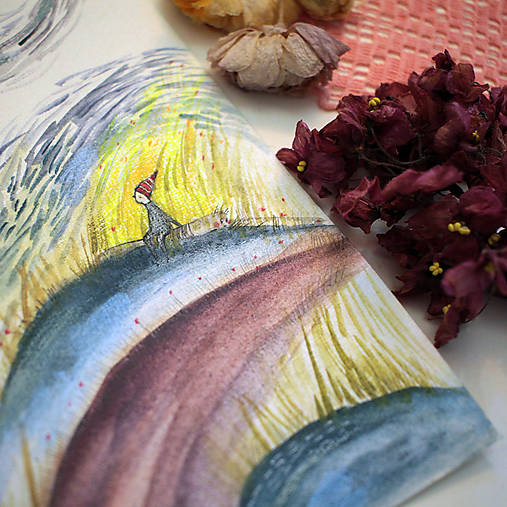 Po daždi kamaráti/ originál kresba