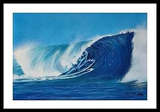 Obrazy - Morská vlna (nakreslené) - 13622616_