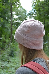 Čiapky, čelenky, klobúky - Ružová pastelová čiapka - 13623105_
