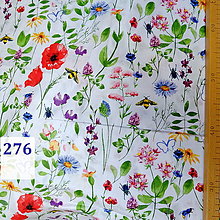 Úžitkový textil - Bavlnené romantické posteľné návliečky (lúčne kvety) - 13622460_