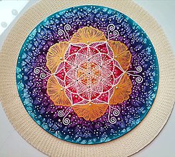 Dekorácie - Mandala... Vesmirna podpora mysle a vnútornej harmónie a rastu - 13626513_