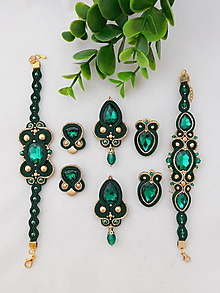 Sady šperkov - Emerald treasure - 13625788_