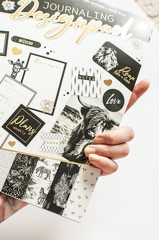 Papier - Journaling Creativepad "BW Safari" - 13626778_