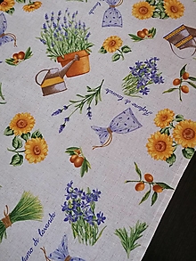 Úžitkový textil - Štóla (Levanduľa, slnečnica 45 x 134 cm) - 13628496_