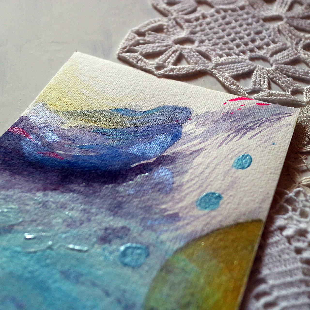 O holubičke/ originál kresba