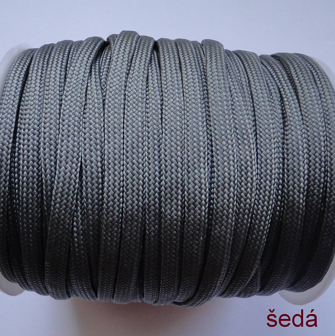 Padáková / odevná šnúra Ø4mm-1m (šedá)