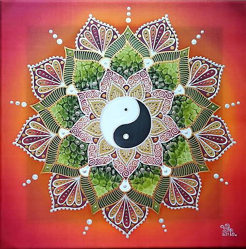 Obrazy - Mandala...Harmónia radosti, šťastia a hojnosti - 13636638_