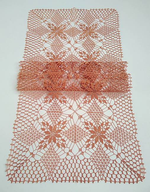 Úžitkový textil - Ručne háčkovaný obrus H53 obdĺžnik 100 x 40 cm - 13636732_