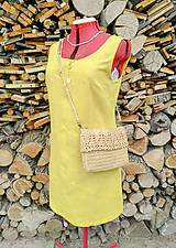 Šaty - Žlté ľanové športové šaty (rôzne farby) - 13636761_