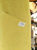 Šaty - Žlté ľanové športové šaty (rôzne farby) - 13636762_