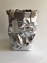 Veľké tašky - SnapPap-XL " Silver" - 13639134_