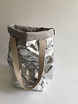 Veľké tašky - SnapPap-XL " Silver" - 13639139_