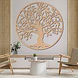 Drevená dekorácia na stenu - drevený strom ŽIVOT PR0206