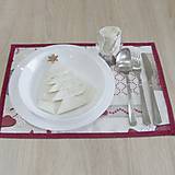 Úžitkový textil - BIBIANA - srdiečkovo - vianočné prestieranie 28x40 - 13638095_