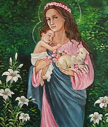 Obrazy - Panna Mária s Ježiškom - 13639558_