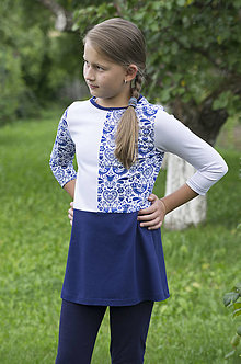 Detské oblečenie - Tunika s folklórnym motívom - 13638967_