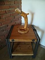 Svietidlá - Drevená lampa na stôl / vintage  - 13638234_