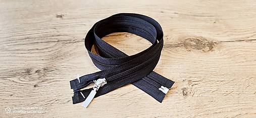 Galantéria - Zips deliteľný 70 cm (Čierna) - 13640187_