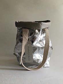 Veľké tašky - SnapPap-XL " Silver" - 13640455_