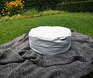 Úžitkový textil - Zero waste sedací vak puf zo zvyškov látok a odrezkov - 13640559_