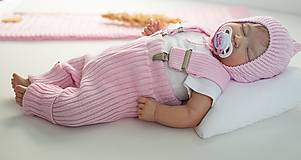 Detské oblečenie - Baby kamaše, veľ. 56-140, OEKO-TEX®, bledoružové - 13643295_