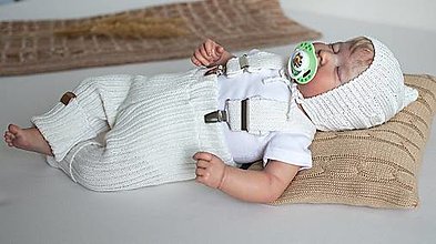 Detské oblečenie - Baby kamaše, veľ. 56-140, OEKO-TEX®, smotanové - 13643260_