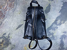 Batohy - Dámsky kožený ruksačik themis - čierny - 13642730_