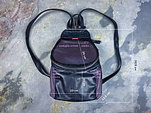 Batohy - Dámsky kožený ruksačik themis - čierny - 13642738_