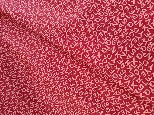 Detský textil - VLNIENKA Detské obliečky do postieľky na mieru  100% bavlna popelin ABECEDA BORDO Digitálna potlač - 13648073_