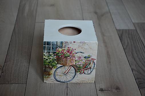  - box na vreckovky "Bicykel" - 13648193_