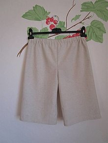 Detské oblečenie - Chlapčenské ľanové krátke nohavice - 13647448_