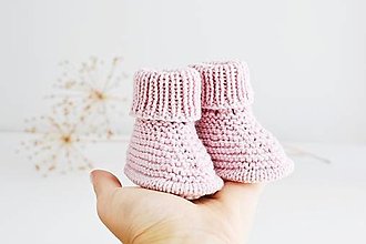 Detské topánky - Papučky pre bábätko (Ružová - dĺžka: 9 cm) - 13649258_