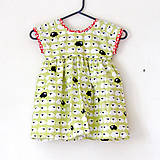 Detské oblečenie - biobavlnené Low Back šaty krátke "Čierna ovca" - 13650659_